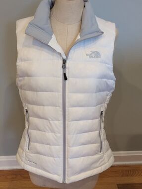 The North Face Aconcagua Vest White Quilted Goose Down Vest Medium